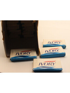 444 Vintage Ivory Mini Guest Soap Bars NOS 4 Sealed Boxes Bulk Lot